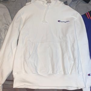 Champion White Hoodie